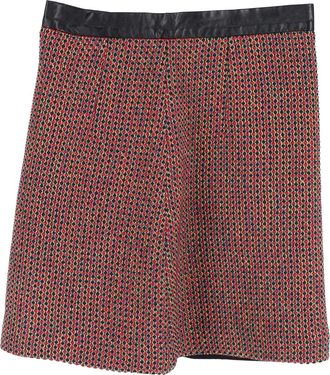 Sandro Sandro Mini Skirt in Red Wool