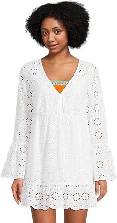 Beach Riot Delaney Dress Womens Dress White Magnolia Eyelet : LG, Cotton