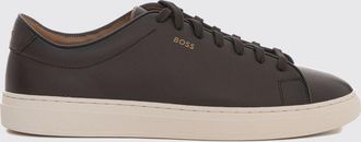 HUGO BOSS Low-Top Smooth Leather Sneakers with Printed Logo and Rubber Sole