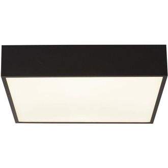 Searchlight Searchlight - Plafoniera Contemporanea Zeus Alluminio Nero Policarbonato Bianco Led 16W 3000K