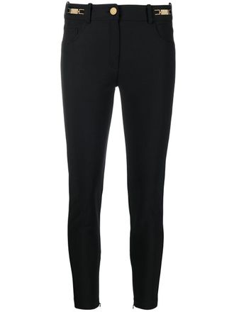 Elisabetta Franchi Pantaloni crop skinny - Nero