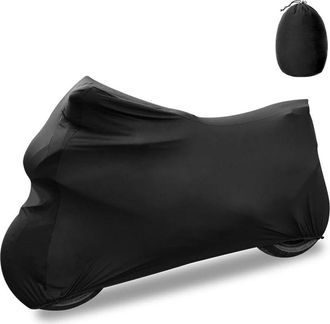 OEM Funda Para Motocicleta De Interior, Tejido El&aacute;stico, Transpirable, A Prueba De Polvo Y Con Protecci&oacute;n Uv Para Garaje, 104 X 41 X 49 Pulgadas, Color Ne