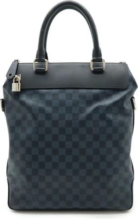 Louis Vuitton Damier Cobalt Navy Black Pvc Tote Bag (Pre-Owned)