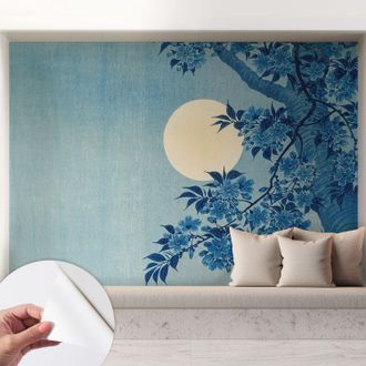 Tulup Carta Da Parati Autoadesiva - Fotomurale - Alta Qualit&agrave; - Per La Cucina - Camera Da Letto - Luna Floreale 208x146 Cm
