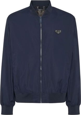 Philipp Plein Bomber con zip - Blu