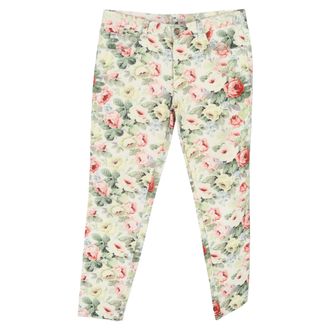 Miu Miu Pants in Floral Print Cotton