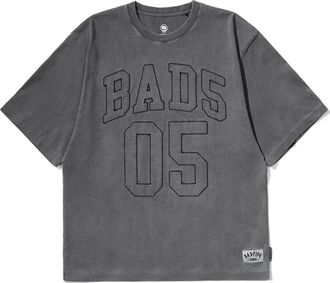 Li-Ning BadFive Logo Number Loose Fit T-shirt Washed Black AHST293-3