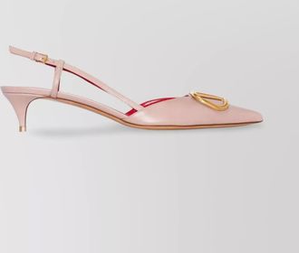 Valentino Garavani vlogo signature leather slingback pumps