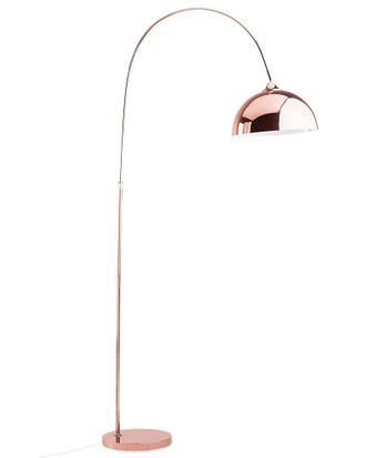 Beliani Lampada Da Terra Rame 160 Cm Candella