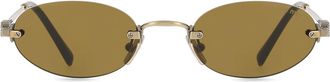 Miu Miu MUA54S 26C09Z Womens Sunglasses Gold Size 51