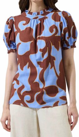 Sugarlips Briley Top In Brown/blue