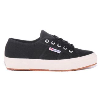 Superga Sneakers, male, Black, 5 UK, Canvas Lace-Up Trainers Black White