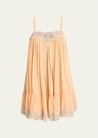 Chlo&eacute; Silk Sleeveless Mini Dress
