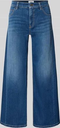 Cambio Cambio Cropped Jeans mit weitem Bein in Blau, Größe 36