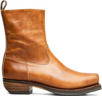 Won Hundred leather ankle boots - unisex - Rubber/Calf Leather/Calf Leather/Calf Leather - 43 - Brown