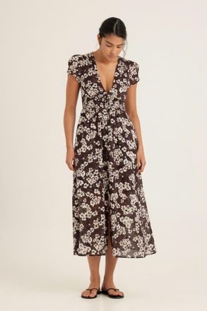 Peony Vacation Midi Dress In Florentine