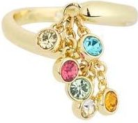 Covet Multicolor Crystal Drop Wrap Ring in Gold at Nordstrom Rack, Size 8
