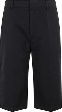 Filippa K Tailored Black Linen Bermuda Shorts