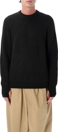 Comme Des Gar&ccedil;ons Chunky Ribbed Knit Crewneck Sweater
