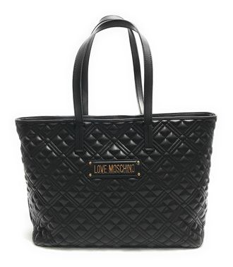 Love Moschino Womens JC4166PP0H Shopping Bag, Black, 37X29X14