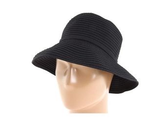 San Diego Hat Company Ribbon Crusher Small Brim Hat Bucket Womens Caps Black, Polyester