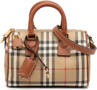 Burberry Pre-owned Burberry Mini House Check Coated Canvas Bowling Bag Ladies 5GTOYBGELLIXUF73
