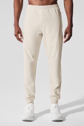 Alo | Conquer Max Performance Jogger Pants in Bone Beige, Size: Medium