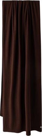 Patrizia Pepe Logo-plaque Gebreide Sjaal - Dames - Wintersjaals - Bruin - ONE Size - Wol - Accessoires