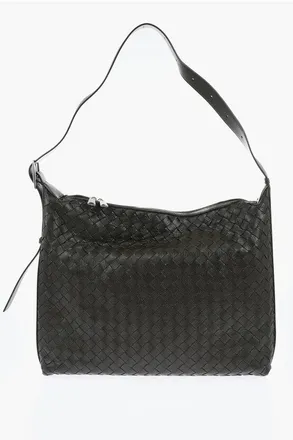 Bottega Veneta Maxi Borsa a Spalla in Pelle Intrecciata taglia Unica
