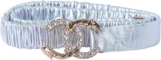 Chanel Pre-owned Vintage Leather Belt - female - Chanel Vintage - Vintage Belts - Gray - ONE SIZE - Pre-owned