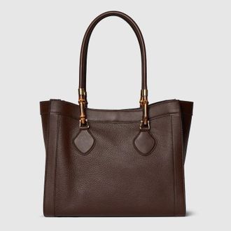 Gucci Bamboo Tote Medium Bag, Brown, Leather