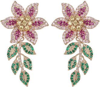Eyecandy LA Eye Candy La Cz April Flower Earrings