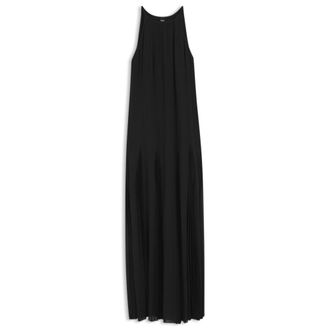 BOSS Sleeveless dress with pliss&eacute; skirt inserts