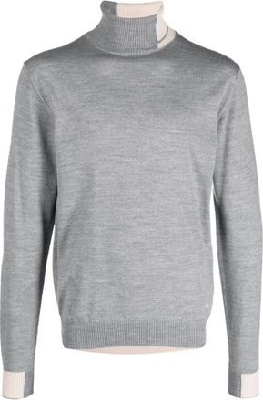 Manuel Ritz Heren Crew Neck Trui- Wol - Heren - Coltruien - Grijs - S - Wol - Truien & Vesten