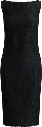 Ralph Lauren Abito Tubino Floreale in Pizzo - - Dresses - Donna - Nero - S