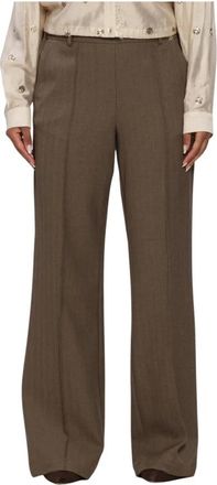 Nukus Nukus - Jill Pants - Dames - Broeken - Beige - Maat: XS Leer