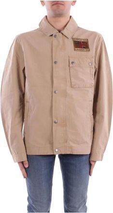 Barbour Jassen, Heren, Beige, S, Katoen, Barbour International Jassen Beige