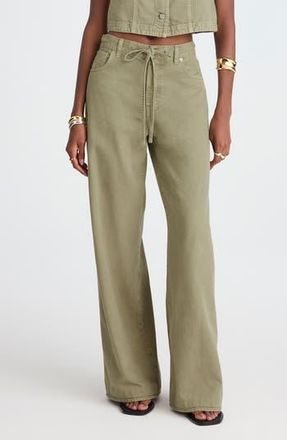 Madewell Airy Wide Leg Jeans in Sagebrush at Nordstrom Rack, Size 31