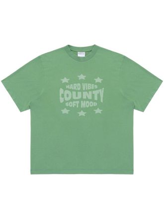 Marcelo Burlon Hard Vibes T-shirt - Groen