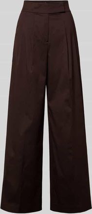 Windsor Stoffhose mit franz&ouml;sischen Eingrifftaschen in Dunkelbraun, Gr&ouml;&szlig;e 34