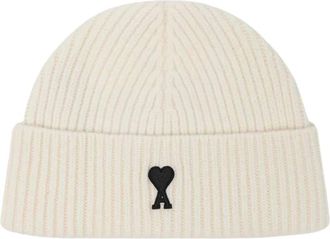 Ami Quota Muts - Heren - Hoeden - Wit - ONE Size - Wol - Accessoires