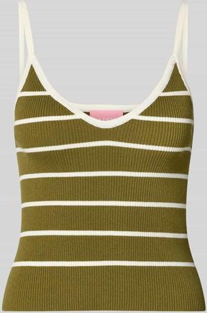 Jack & Jones Crop Top aus Viskose-Mix Modell ESTHER in Oliv, Gr&ouml;&szlig;e XL