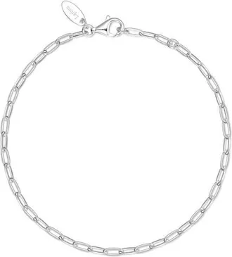 Lafonn Charlie Chain Bracelet in Silver at Nordstrom, Size 7.25