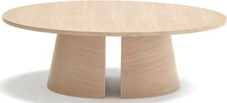 Teulat Design Couchtisch Cep ø 110 cm, Light Natural