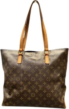 Louis Vuitton Pre-owned Tote Bags, female, Brown, Size: ONE SIZE Pre-owned Cabas Mezzo Monogram Tote Bag