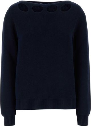 Prada Navy Blue Cotton Sweater