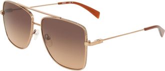 Liu Jo LJ165S 717 Womens Sunglasses Gold Size 59