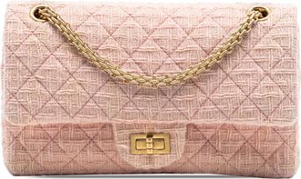 Chanel Tweed Reissue 2.55 Dubbele Flap 225 Tweedehands
