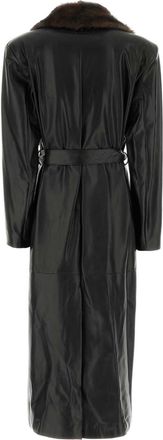 Santoro London Jacket Trench Coat - Black