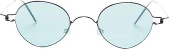 Lindberg 8224 titanium zonnebril met ovalen montuur - Zwart